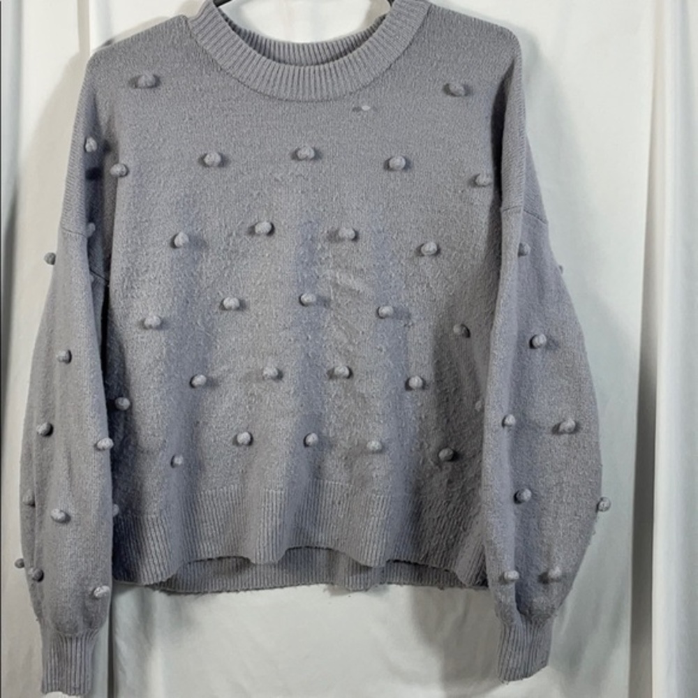 Madewell Brockton Bobble Sweater in Coziest Yarn S